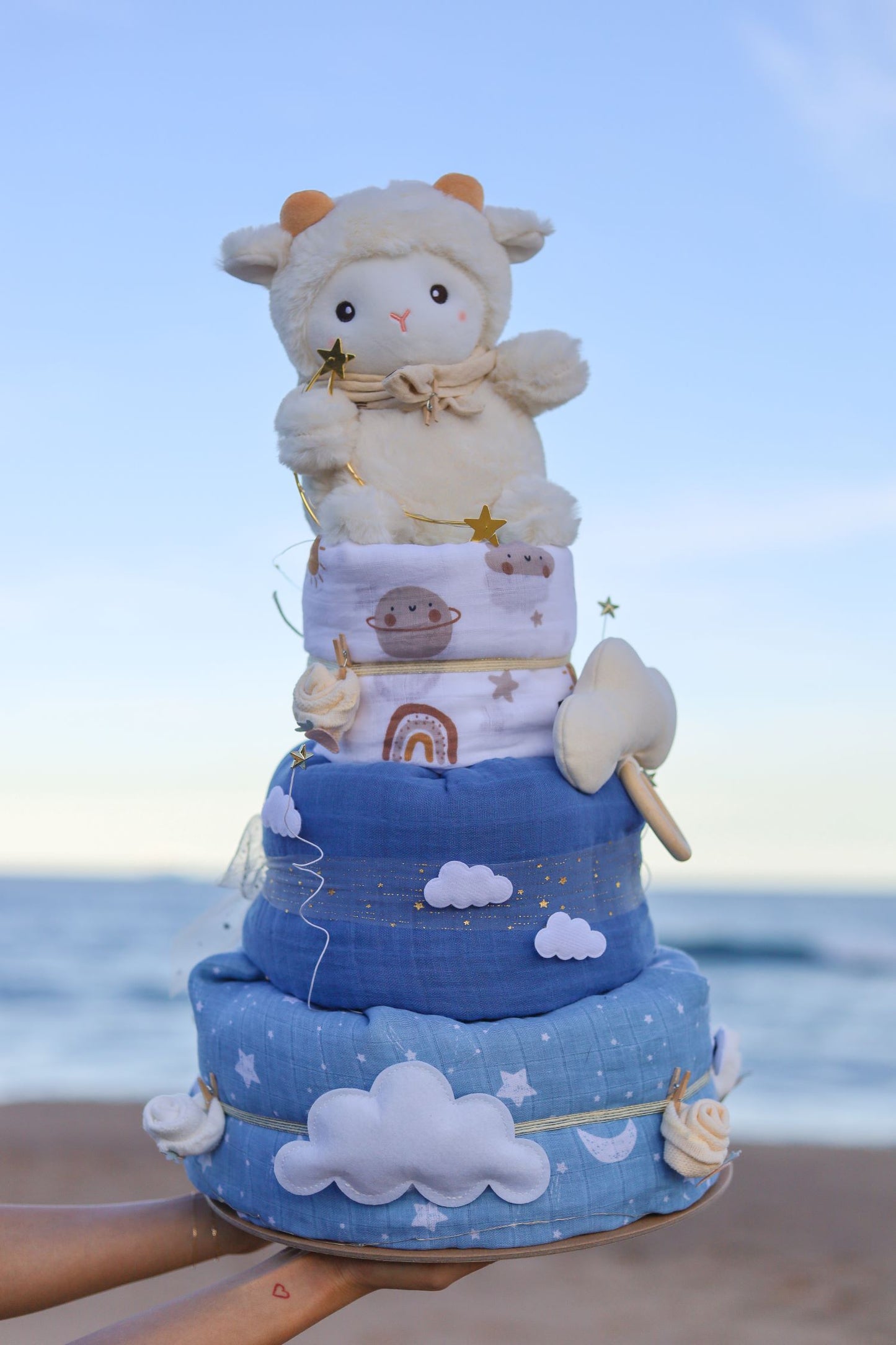 Magical Sky 3-Tier Nappy Cake