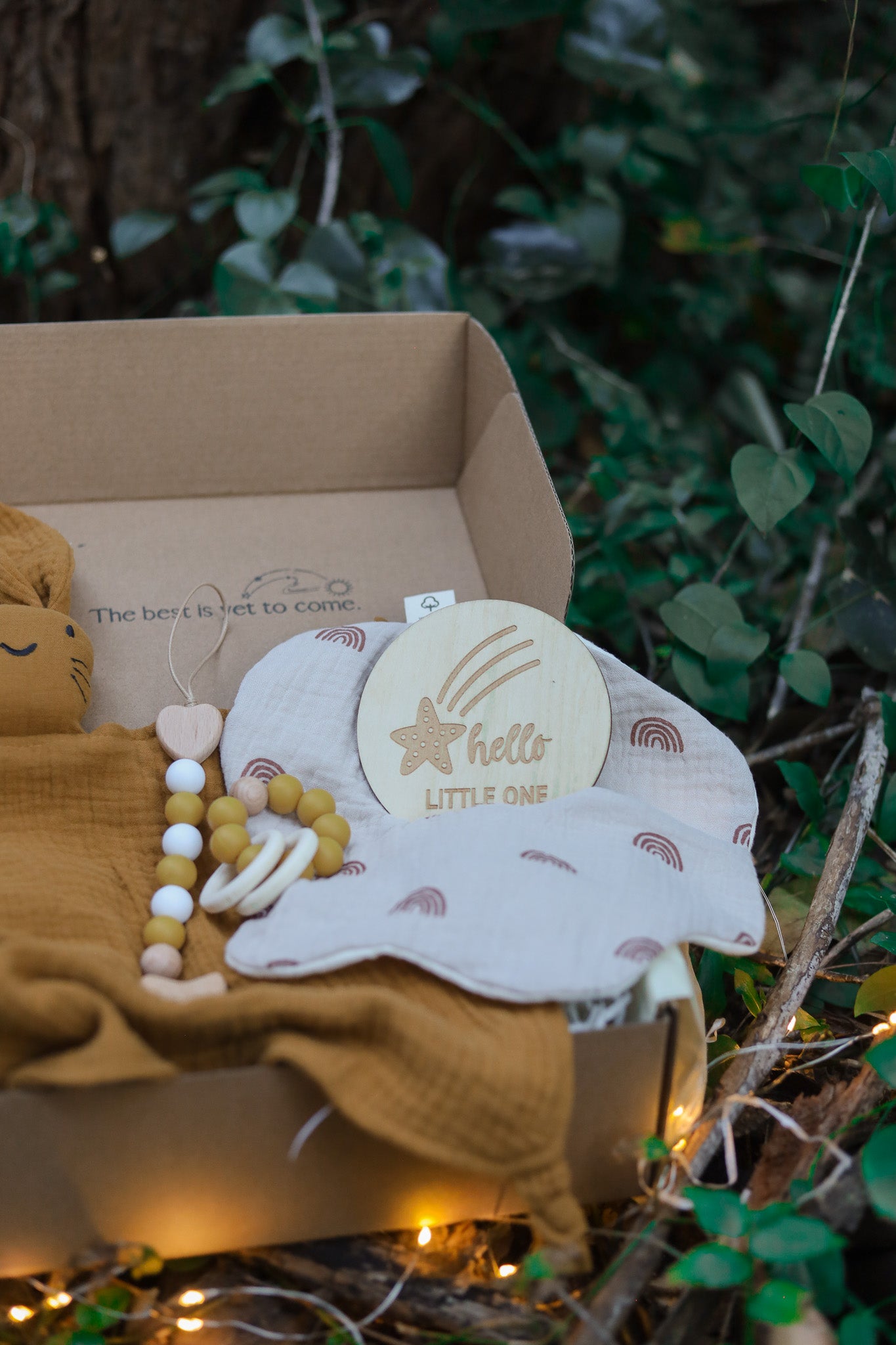 Mustard Bunny Collection - 5 Piece Unisex Baby Gift Set Box