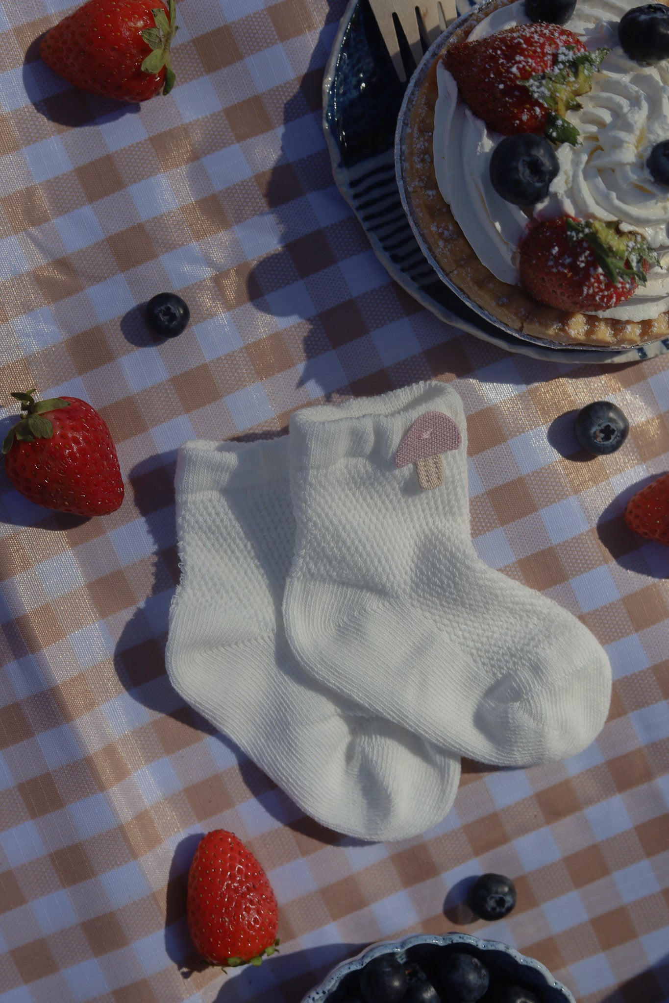 Strawberry Picnic 2-Tier Nappy Cake